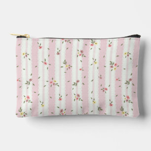 Bolsa accesoria de patrón floral delgado