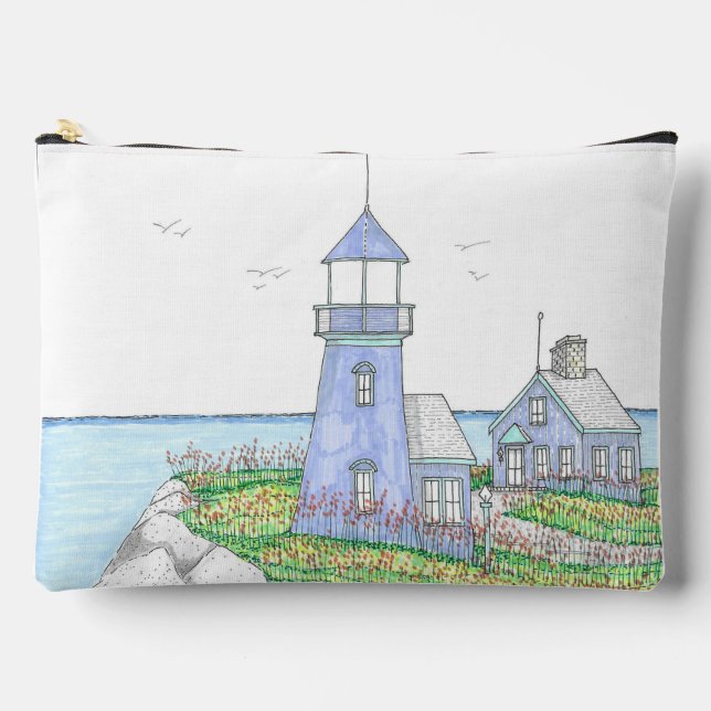 Bolsa accesoria de periwinkle de faro (Anverso)