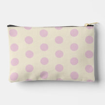 Bolsa accesoria de punto de polka rosa
