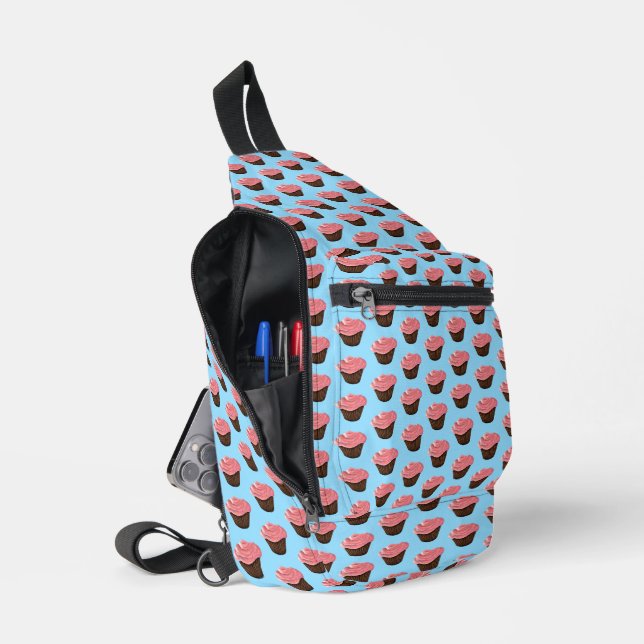 Bolsa accesoria de torta rosada y escarcha (Abierto)