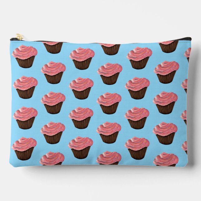 Bolsa accesoria de torta rosada y escarcha (Anverso)