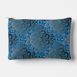 Bolsa accesoria de viaje azul y negro