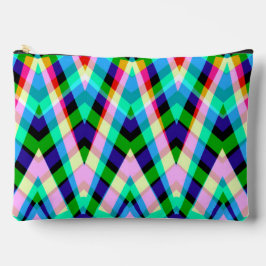 Bolsa accesoria, elegante estampado de zigzag