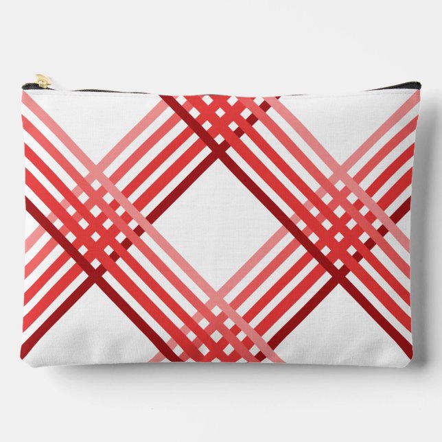 Bolsa accesoria - franjas rojas cruzadas diagonalm (Anverso)