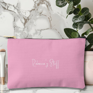 Bolsa accesoria rosa personalizada