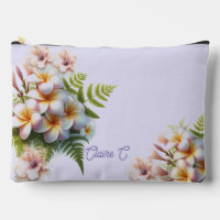 Bolsa accesorio de Hibisco Plumeria Rosa Tropical