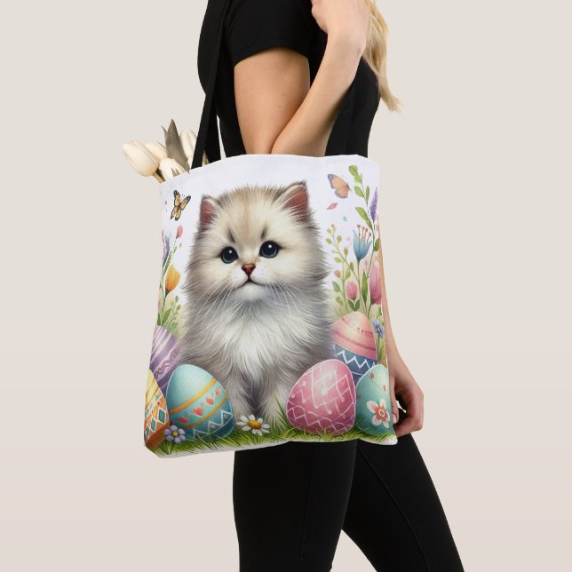 Bolsa Adorable De Tosta De Gato De Pascua - Diseño (Detalle)