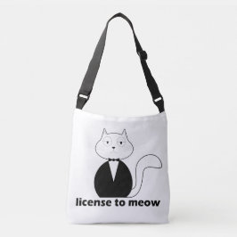 Bolsa Ajustável Shoulder bag Cat, License to Meow
