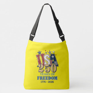Bolsa amarilla con cruz del águila de la libertad