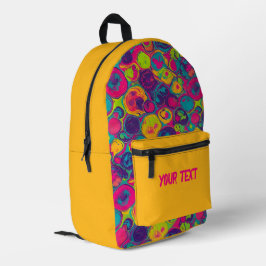 Bolsa Amarilla | Multicolor Chic Impresa Cortada y