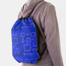 Bolsa Anime Drawstring Blue Popcorn