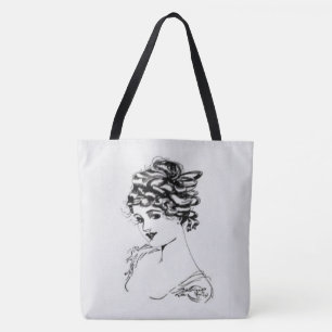 Bolsa Art Nouveau Lady Bella Artes Fabric