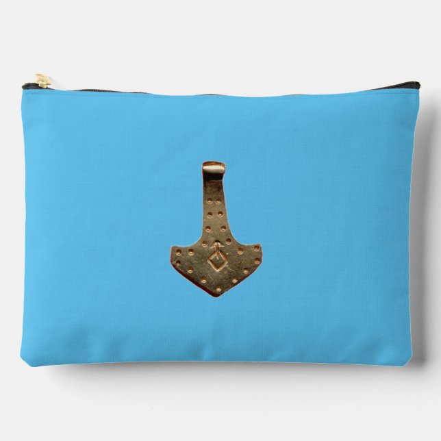 Bolsa azul de oro Thor Hammer (Anverso)