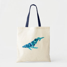 Bolsa azul de remolino de ballena dorada