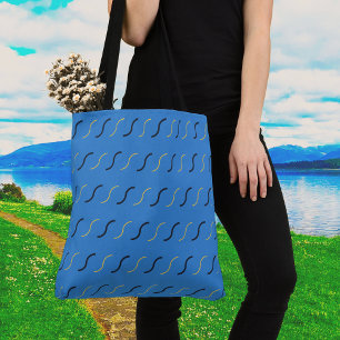 Bolsa azul de tote