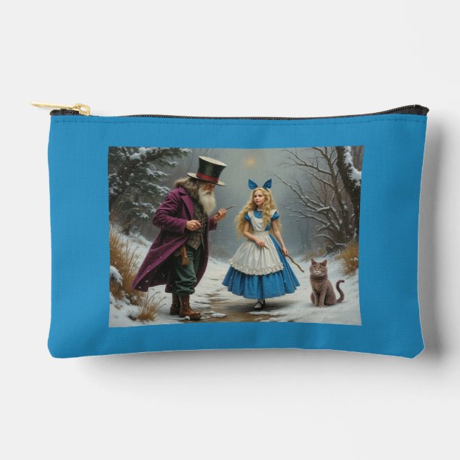 Bolsa azul de Winter Alice (Anverso)