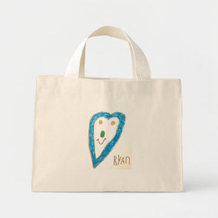 Bolsa azul del corazón