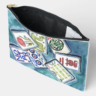 bolsa azul Mahjong Tile