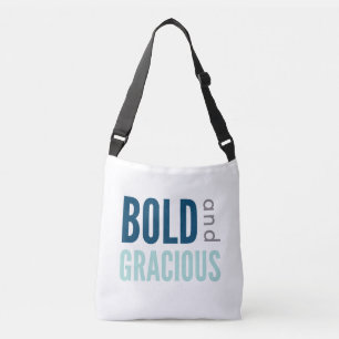 Bolsa azul negrita y gruesa para el cuerpo cruzado