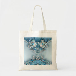 Bolsa azul ornate floral de la toga