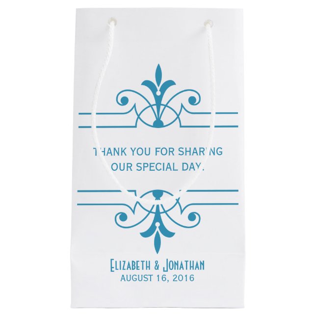 Bolsa azul v2 de regalo ornamental (Anverso)