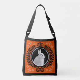 Bolsa bandolera / bolso tote extraña coneja blanca