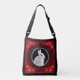 Bolsa bandolera / bolso tote extraña coneja blanca