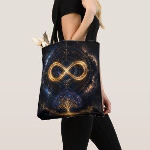 Bolsa bandolera cósmica del árbol del infinito