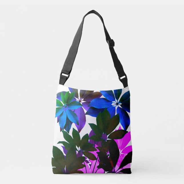 Bolsa bandolera de hojas de la selva (Anverso)