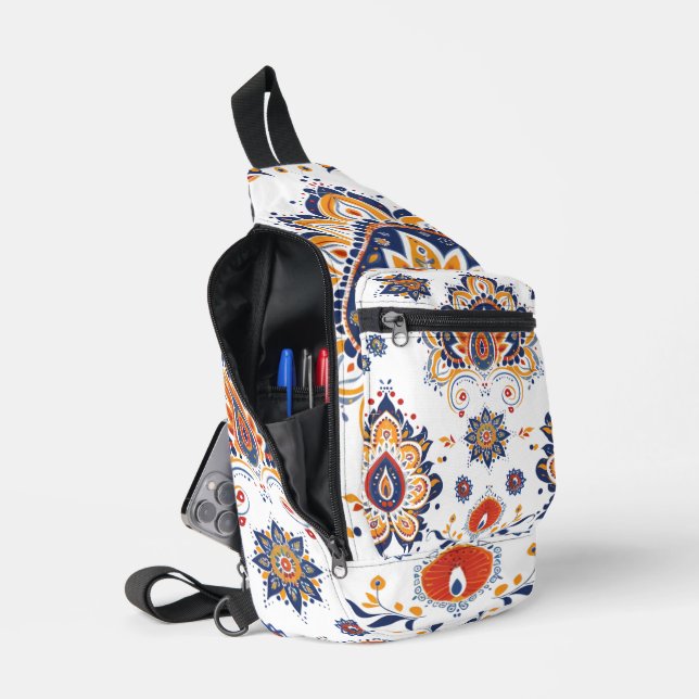 Bolsa bandolera étnica boho mandala (Abierto)