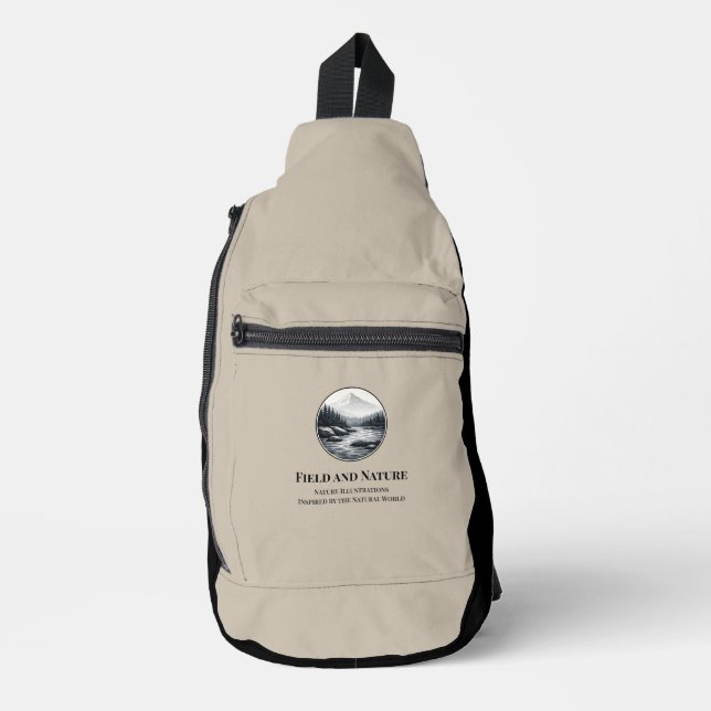 Bolsa bandolera Field & Nature Light Tan (Anverso)