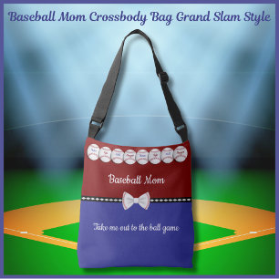 Bolsa bandolera para mamá de béisbol Grand Slam St