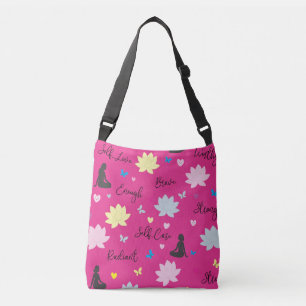 Bolsa bandolera Patrón floral de loto para la sa