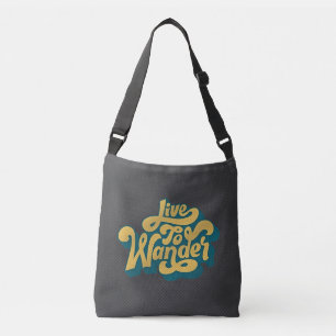 Bolsa bandolera Retro Live To Wander 70s