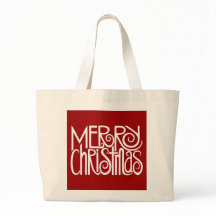 Bolsa blanca de Navidad Feliz