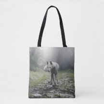Bolsa blanca siberiana Husky Tote