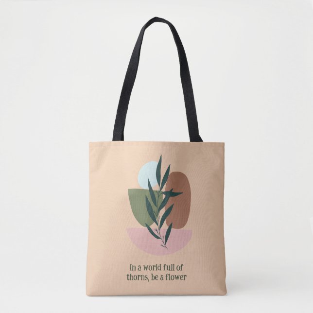 Bolsa Boho Floral Tote - Estilo sin esfuerzo (Anverso)