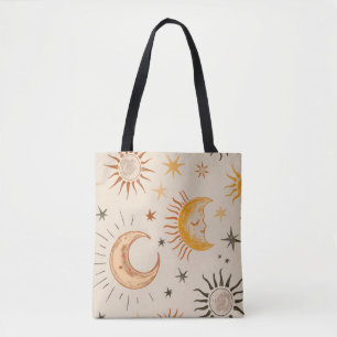 Bolsa Boho Sun & Moon Tote - Celestial Vintage