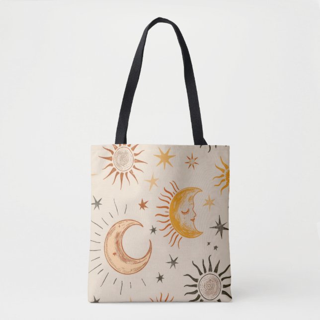 Bolsa Boho Sun & Moon Tote - Celestial Vintage (Anverso)