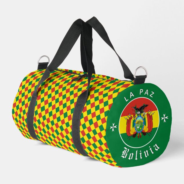 Bolsa boliviana, gimnasia, bolso de viaje, bandera (Esquina izquierda)