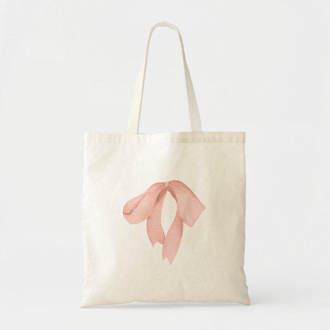 Bolsa Bow Tote Bag simple y elegante (Frente)