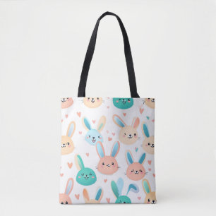 Bolsa Bunny Tote - Amante de los animales malcriad