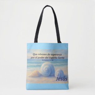 Bolsa caracolas de Mar con Versículo Romanos