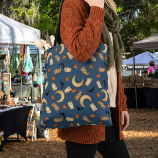 Bolsa Celestial de Halloween Bruja Luna Azul