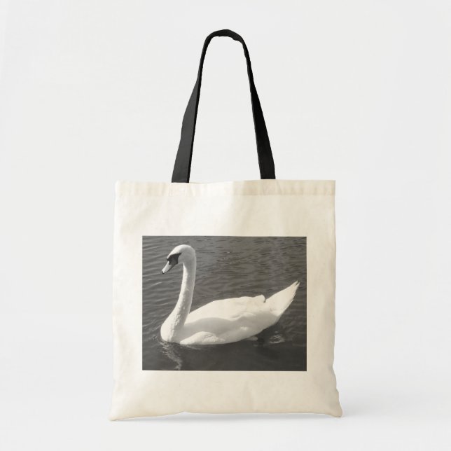 Bolsa - Cisne en blanco y negro (Frente)
