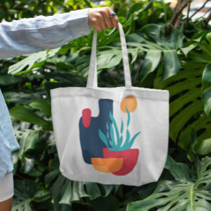 Bolsa colorida de la planta de tote