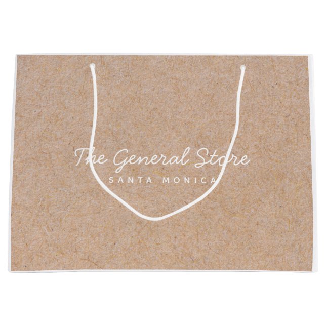 Bolsa comercial de Kraft para la tienda general (Anverso)