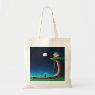 Bolsa completa de la noche del cielo en la luna