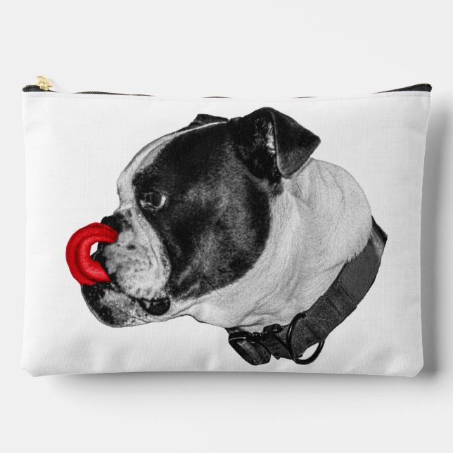 Bolsa con acento rojo Bulldog (Anverso)