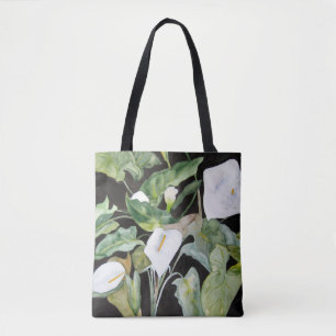 Bolsa con acuarela de alcatraces